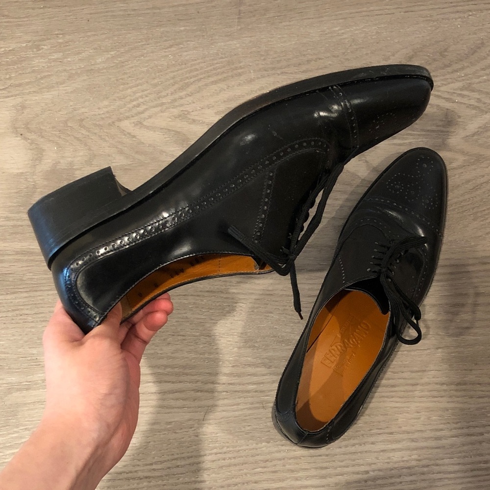 Ferragamo brogue Oxford shoes, size 8 B - Picture 5 of 15